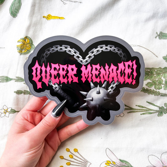 Queer Menace Bumper Sticker