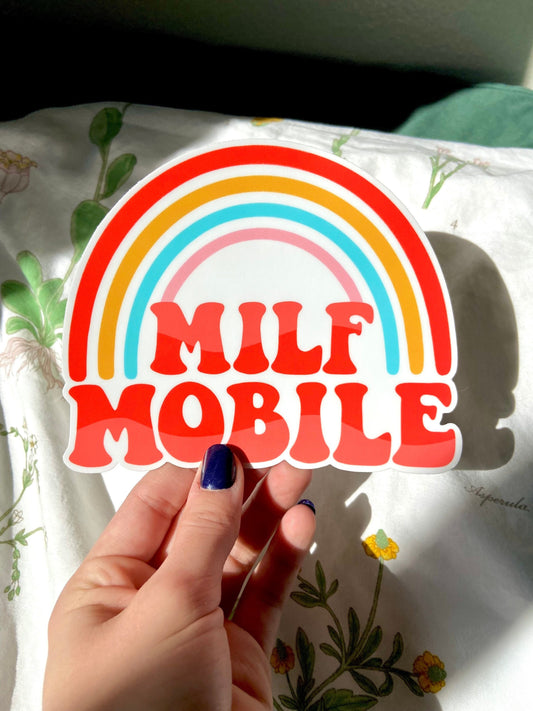 Milf Mobile Bumper Sticker and Magnet