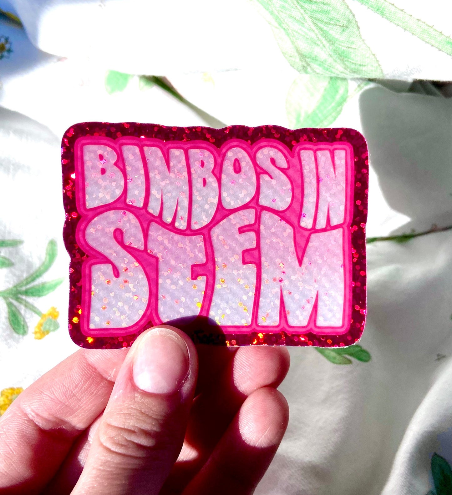 Bimbos in STEM Sparkle Sticker