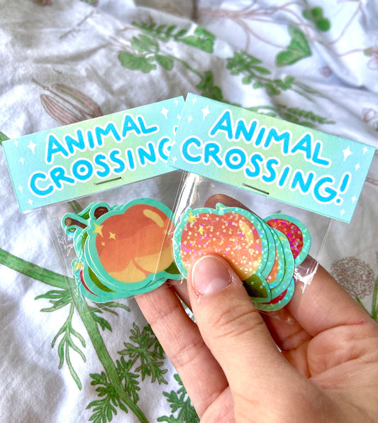 Mini Animal Crossing Fruit Sticker Packs