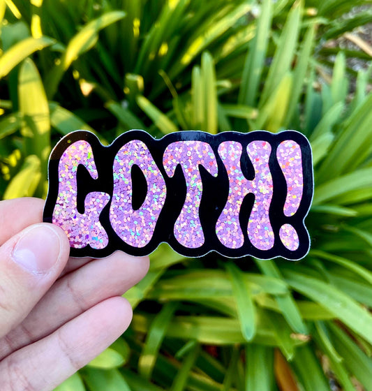 Pink Goth! Sparkle Sticker
