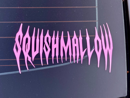 Squishmallow Death Metal Vinyl Decal