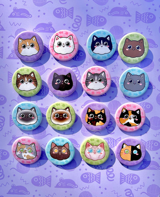 Cat Face Buttons