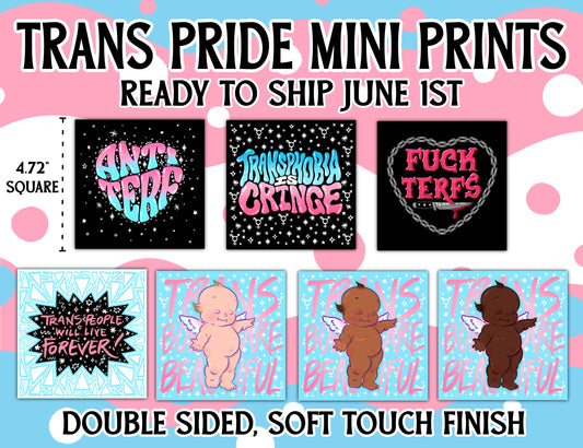 Trans Pride Mini Prints PREORDER