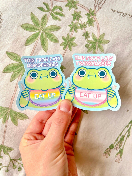 LGBTQ+ Pride Frogs | This Frog Eats Homophobes Transphobes