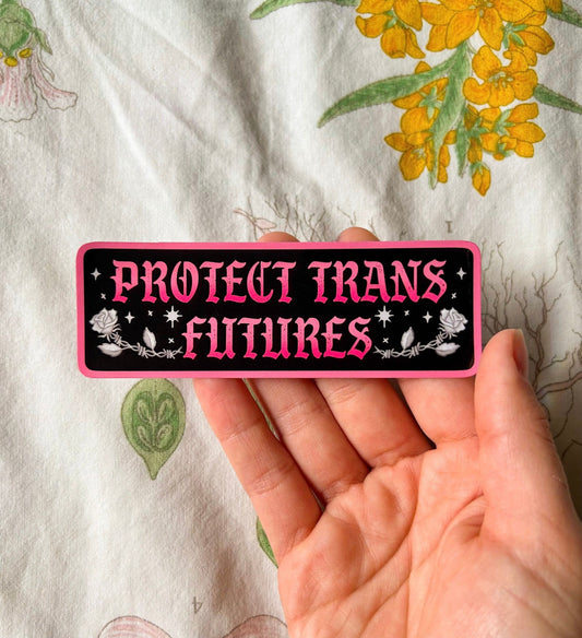 Protect Trans Futures Sparkle Sticker